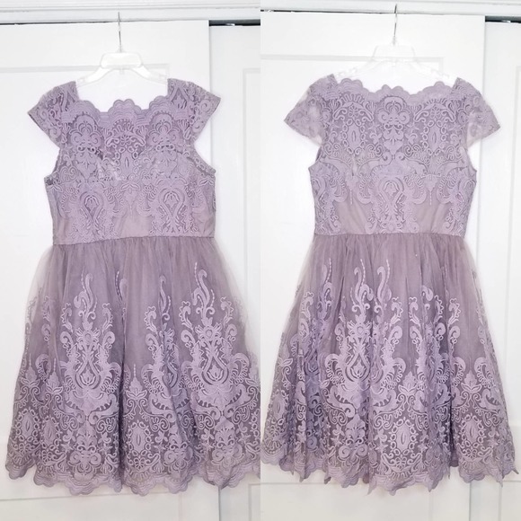 Modcloth Exquisite Elegance Lace Dress Violet NEW - Picture 8 of 8